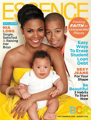 Nia Long & Sons On Essence Cover: Black Celebrity Single Moms Are Worthy of Celebration, Too (UPDATE)