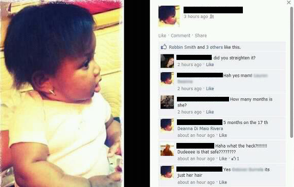 WTF: Mom Straightens 4-Month-Old Black Baby’s Hair—She Is Decidedly NOT Happy Her Girl Is Nappy